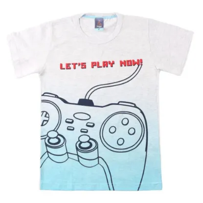 Camiseta Infantil Estampa Silk Lets Play