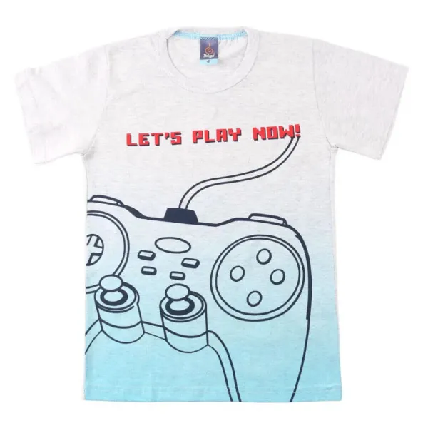 Camiseta Infantil Estampa Silk Lets Play