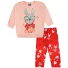 Conjunto Moletom Bebê Menina Sweet Bunny Salmão
