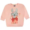 Conjunto Moletom Bebê Menina Sweet Bunny Salmão
