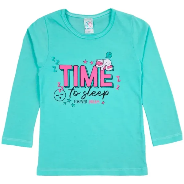Pijama Infantil Menina Time To Sleep Verde