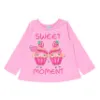Pijama Kyly em Meia Malha com Estampa de Cup Cake