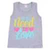 Blusa Regata Infantil Color Girl Estampa Com Strass