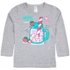 Pijama Infantil Menina Bubble Strawberry Cinza