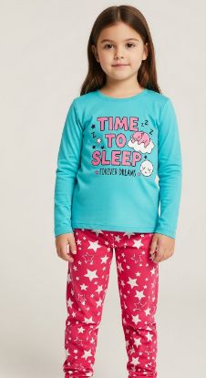 Pijama Infantil Menina Time To Sleep Verde