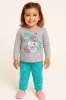 Pijama Infantil Menina Bubble Strawberry Cinza